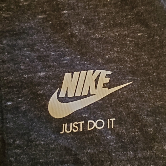 Nike cotton drawstring dark gray Shorts size small Fits like xsmall or for kids - Picture 5 of 6